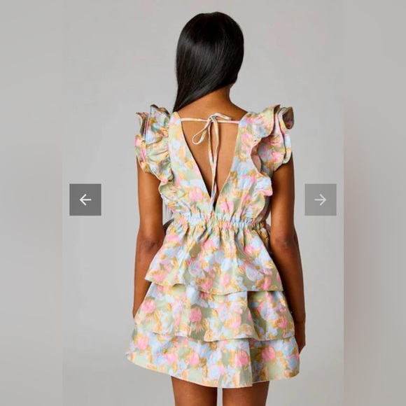 🆕 NWT Buddy Love Hudson Elastic Waist in Blue Floral 💐 - Picture 5 of 6